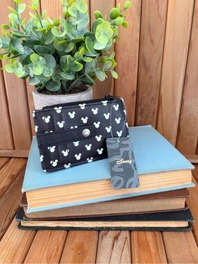 Disney Mickey Mouse Black & White Card Holder NWT